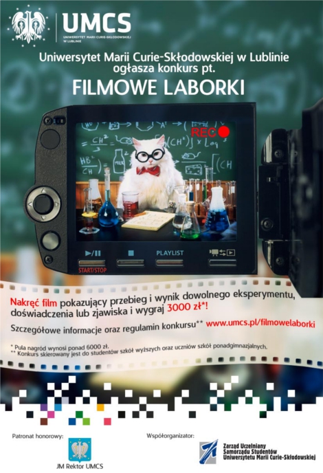 filmowe laborki plakat - konkurs filmowy